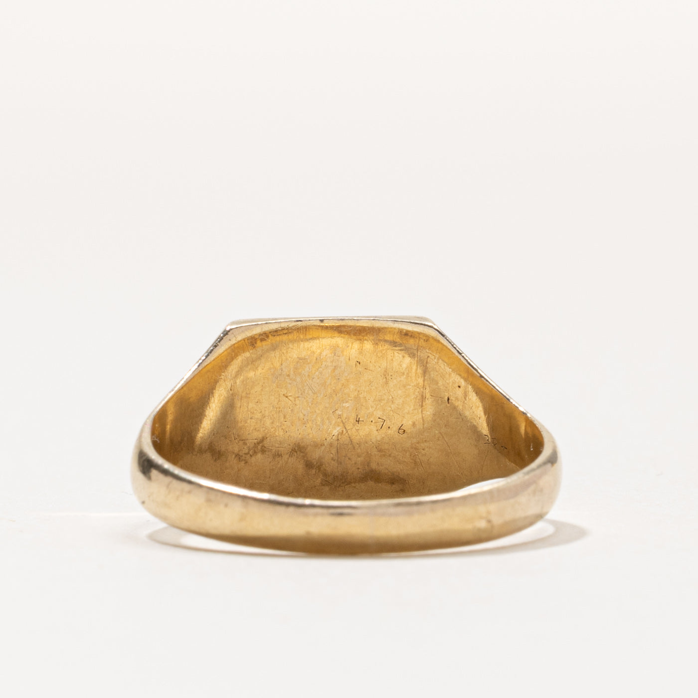 1941 Birmingham 9k Initial Engraved Signet Ring | SZ 11.5
