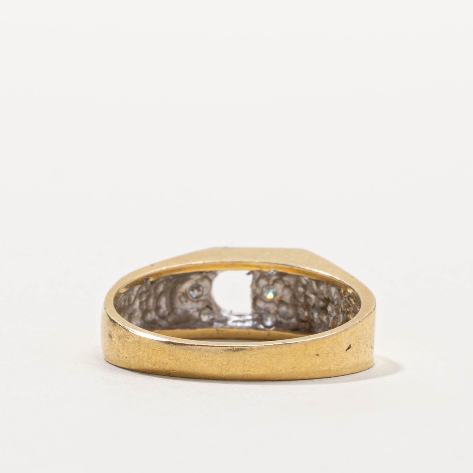 18k Diamond “D” Initialized Ring | SZ 7.25