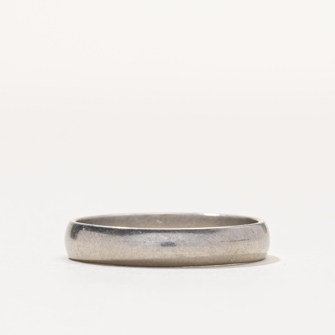 Italian Platinum Plain Band | 4.15mm | SZ 10.75
