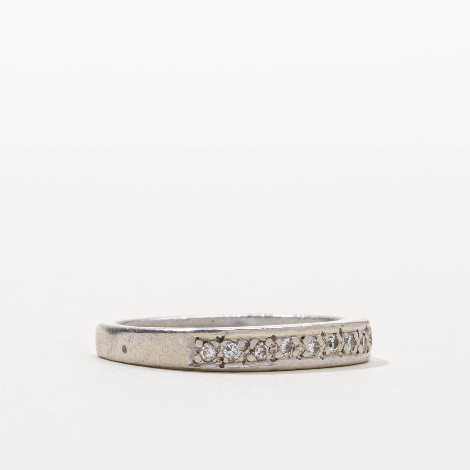 950 Platinum Semi-Eternity Diamond Band | SZ 5