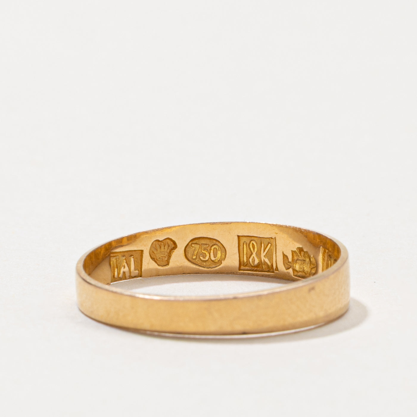 1909 Finnish 18k Plain Band | 3.75mm | SZ 6.25