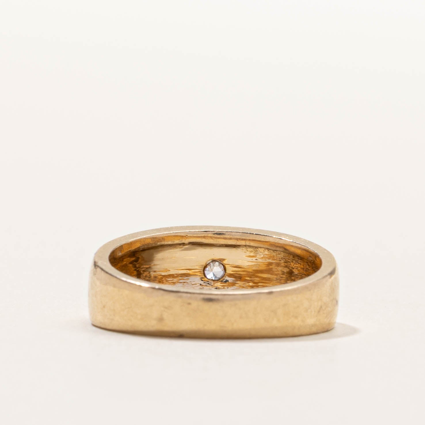 14k Star Set Diamond Dome Ring | SZ 5