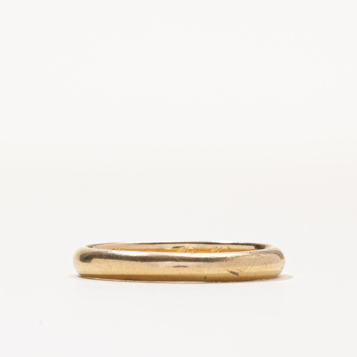 Antique 14k Yellow Gold Plain Band | 3.15mm | SZ 10