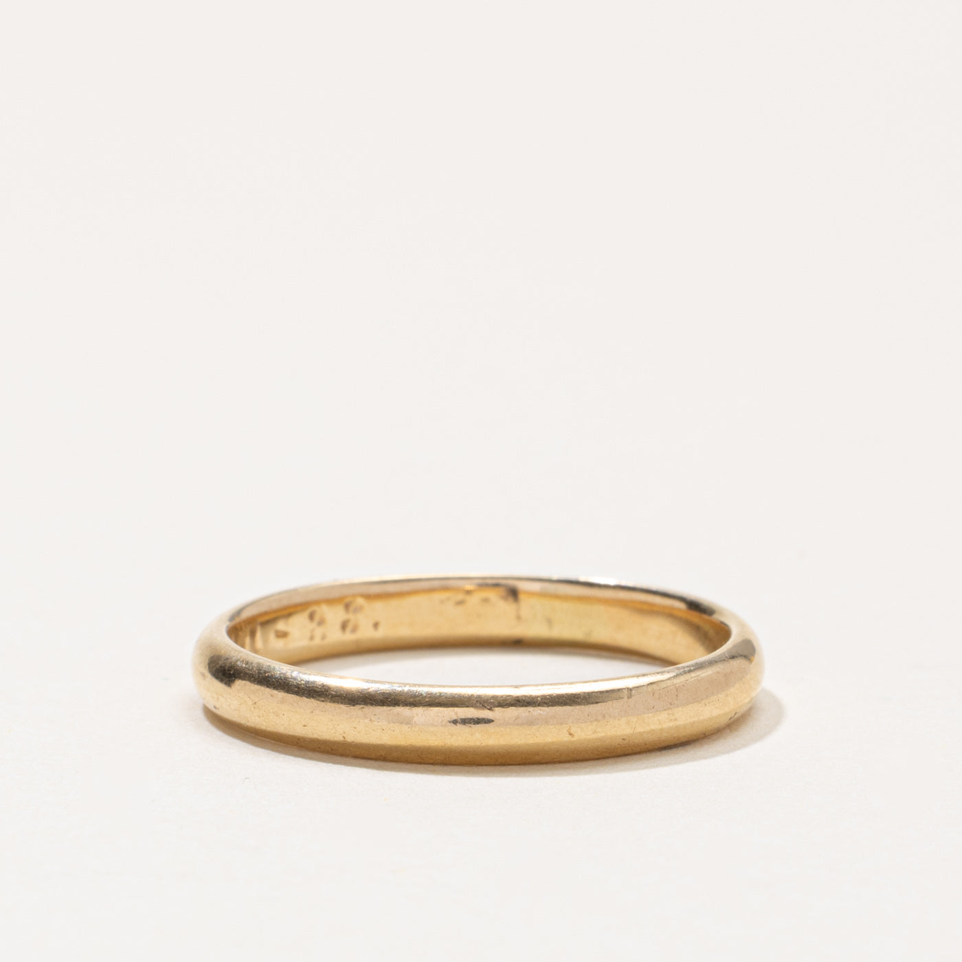 Antique 14k Yellow Gold Plain Band | 3.15mm | SZ 10
