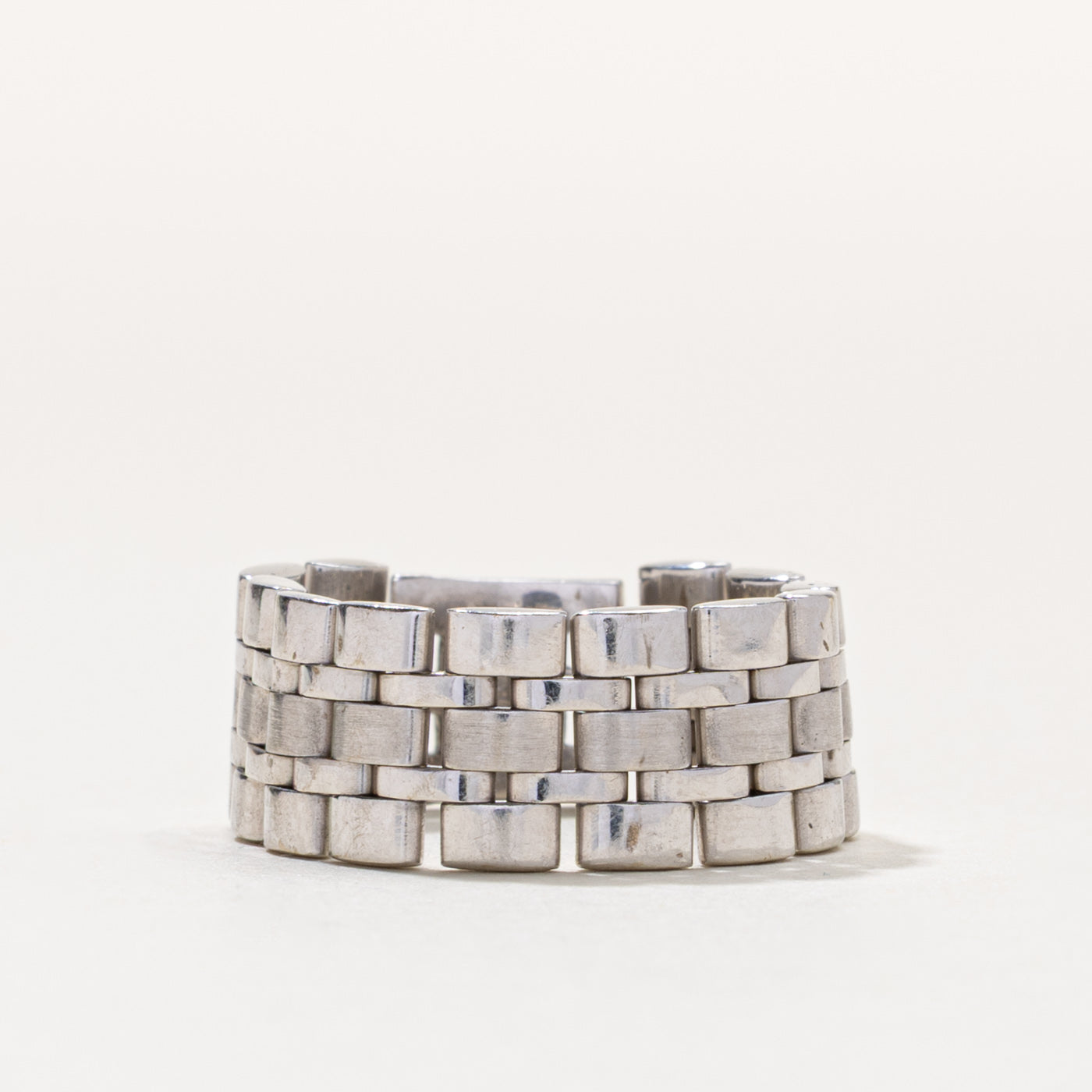 14k Panther Link Chain Ring | 8.90mm | SZ 8.5
