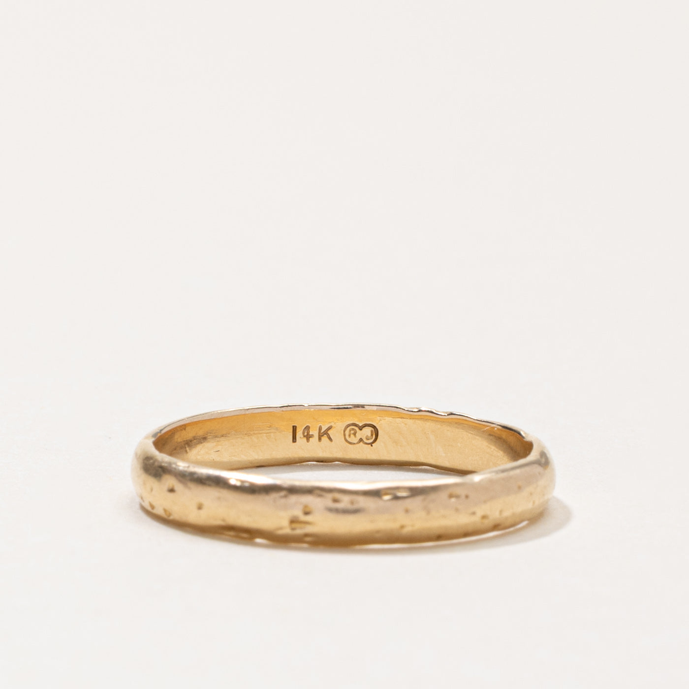14k Thin Textured Band | 2.90mm | SZ 7