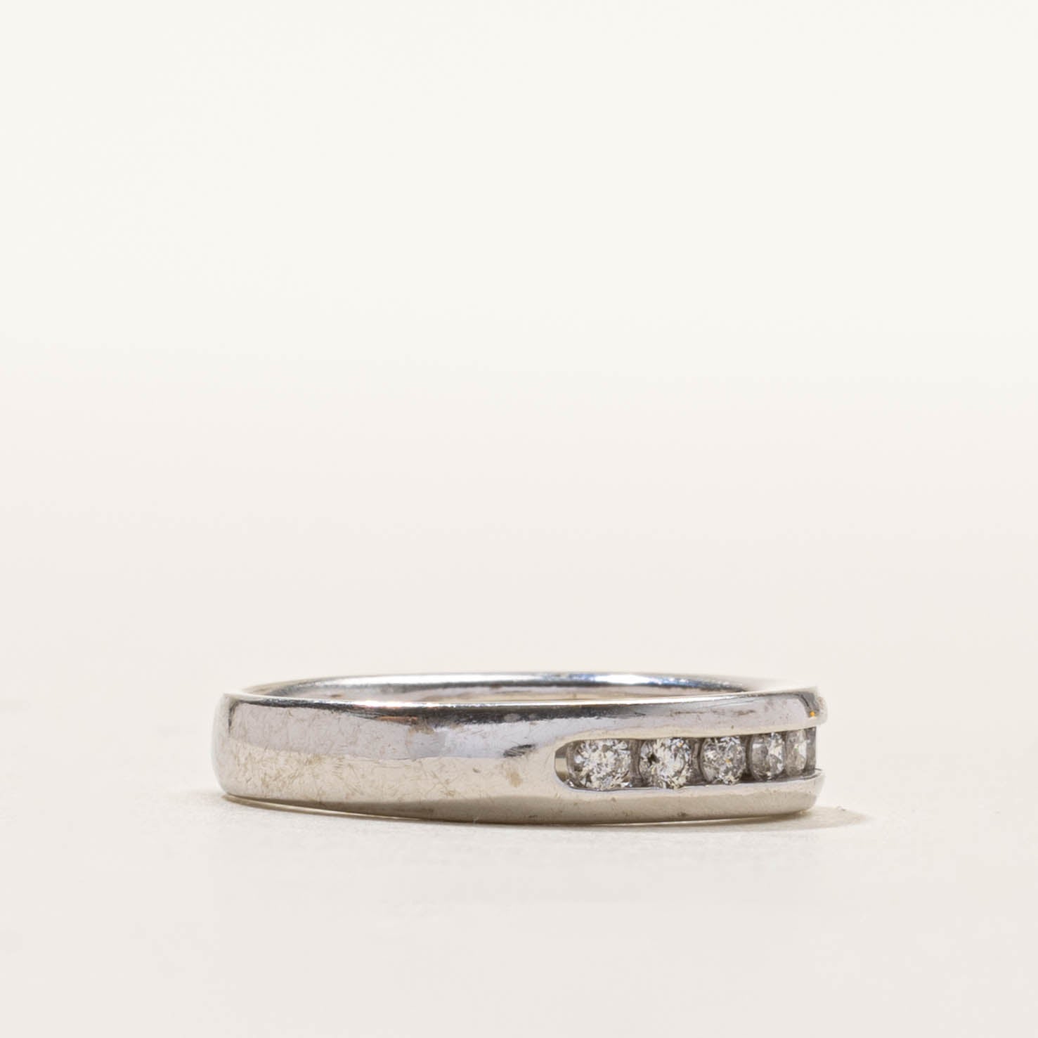 14k Semi Eternity Diamond Band | SZ 4.75