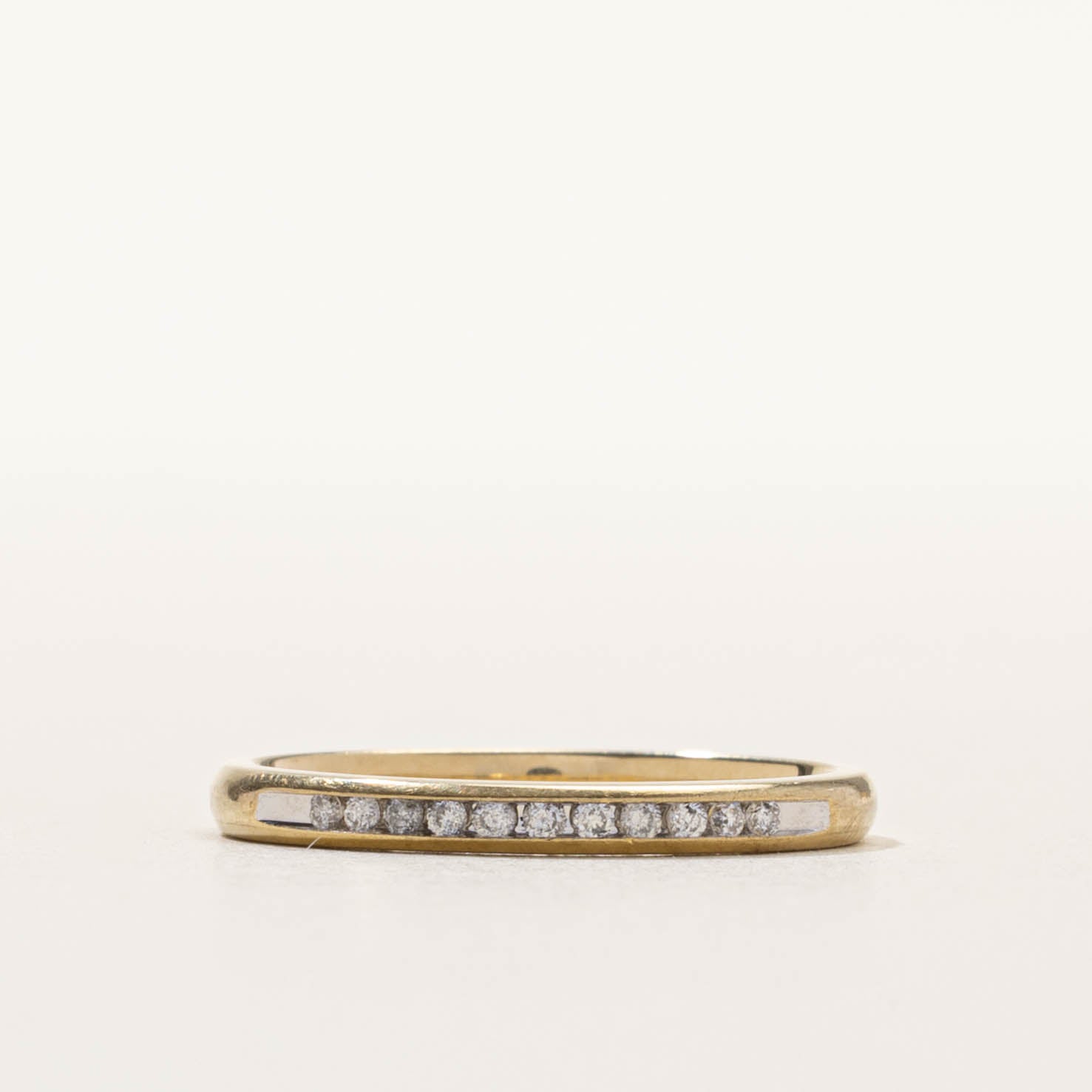 14k Channel Set Diamond Band | 2.15mm | SZ 7