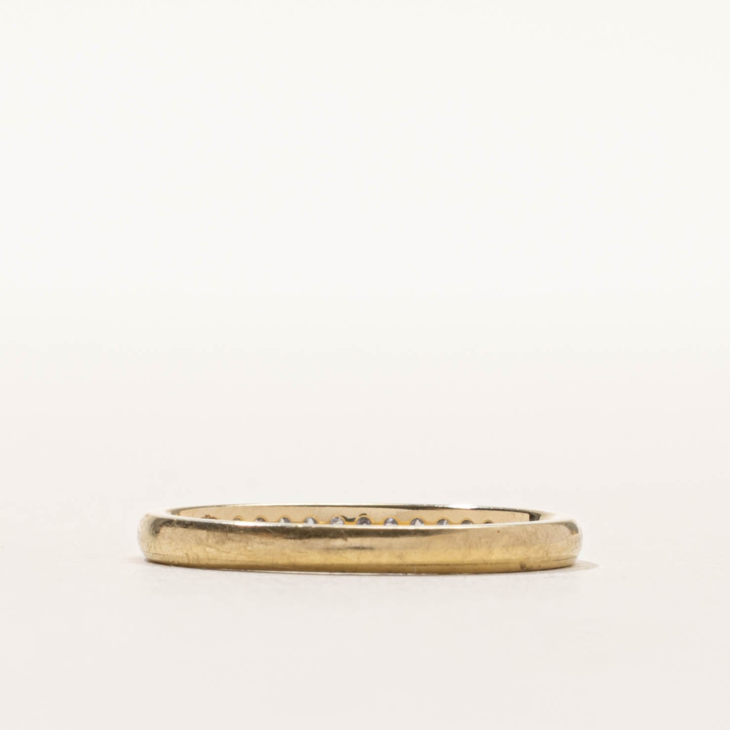 14k Channel Set Diamond Band | 2.15mm | SZ 7
