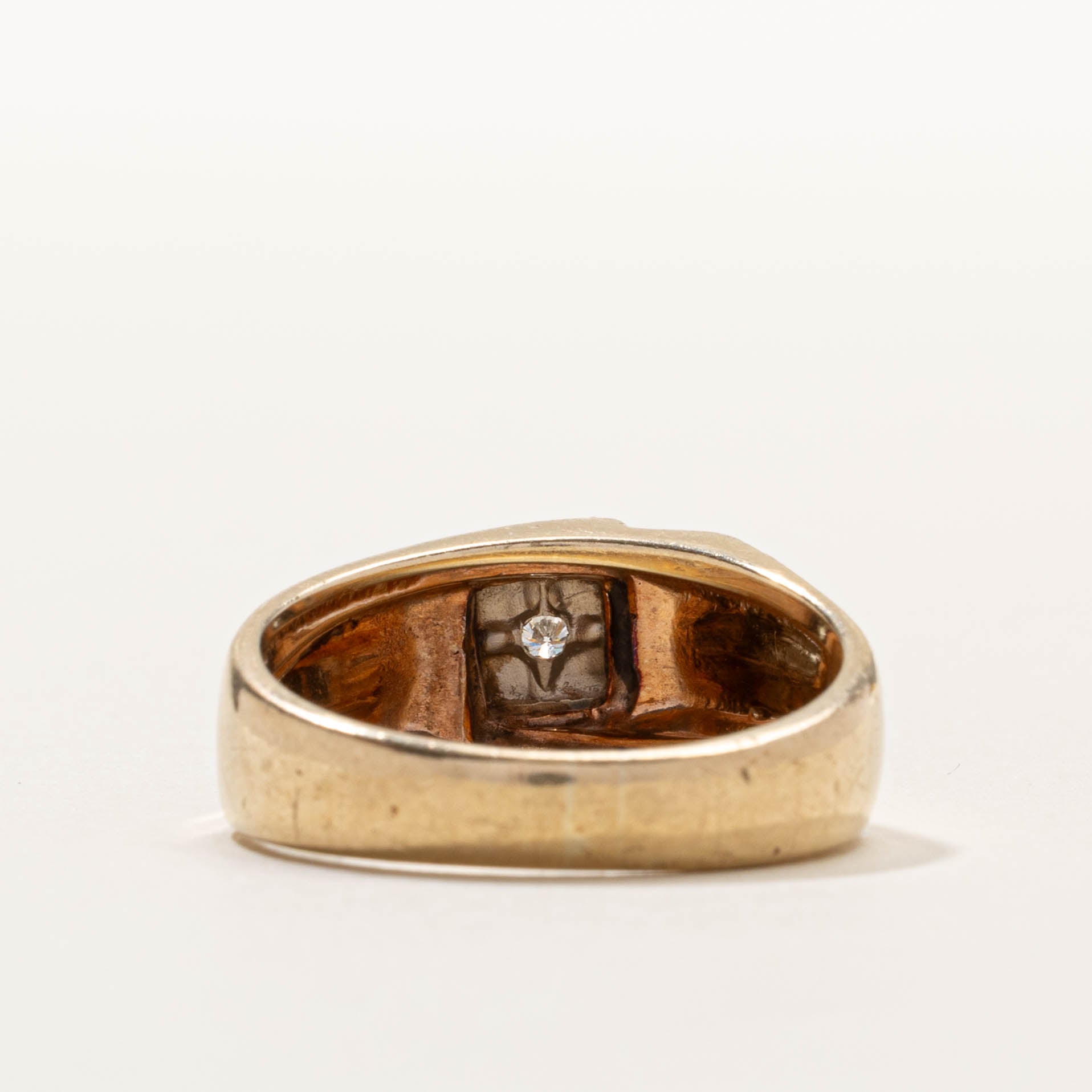 Vintage Canadian Diamond Dome Ring | SZ 11.25
