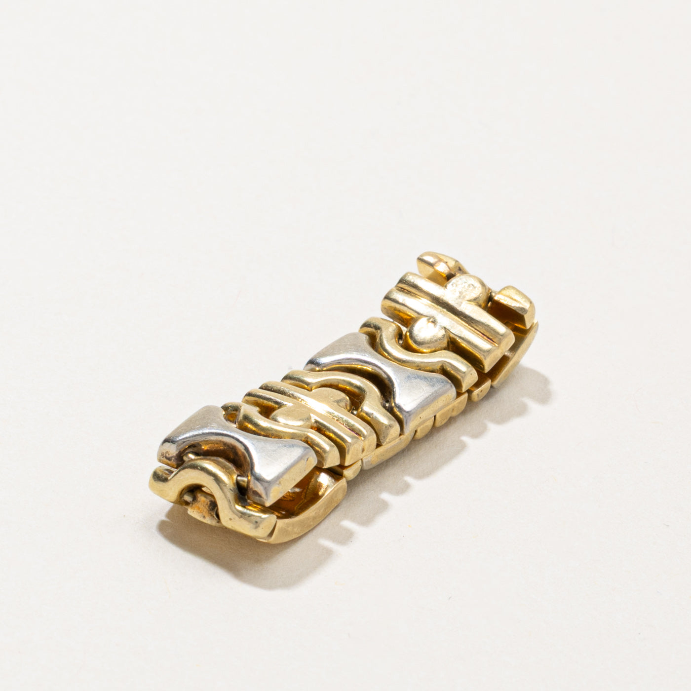 18k Two Tone Gold Chain Ring | 10.10mm | SZ 11