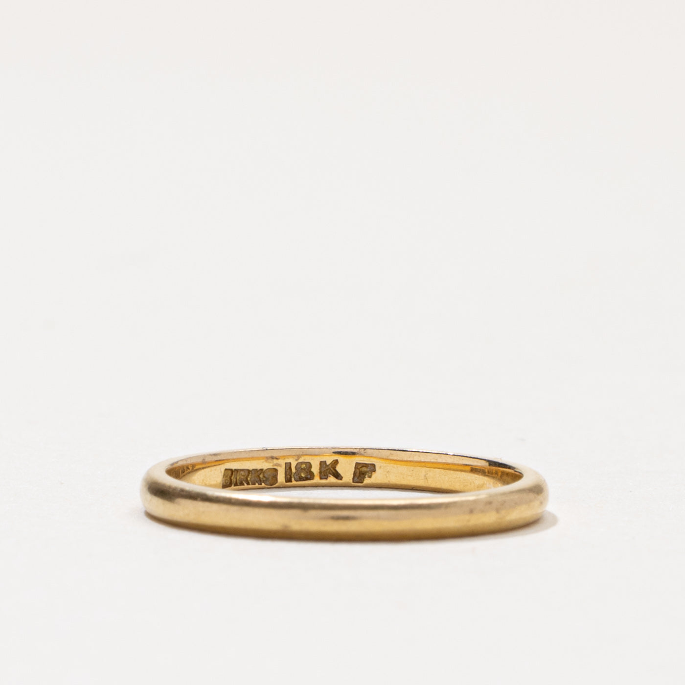 'Birks' 18k Thin Stacking Band | 1.70mm | SZ 4