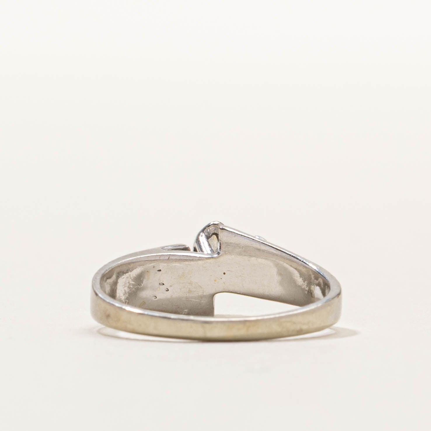 10k Marquise Cut Diamond Bypass Ring | SZ 4.25