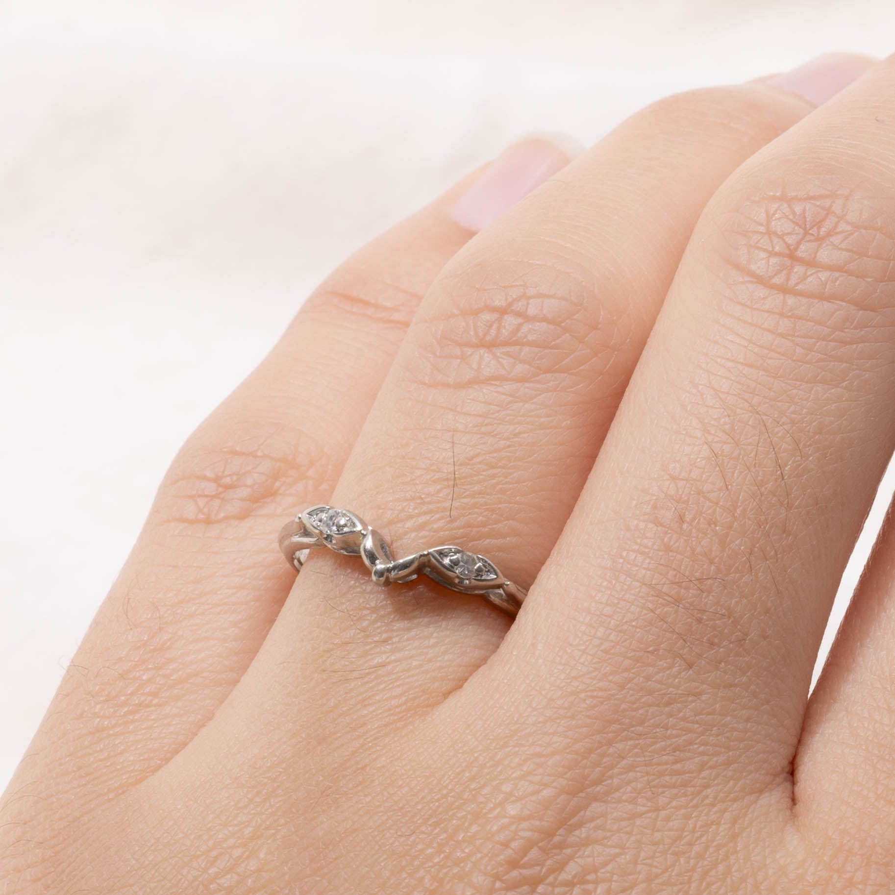 18k Diamond Marquise Contour Ring | SZ 7