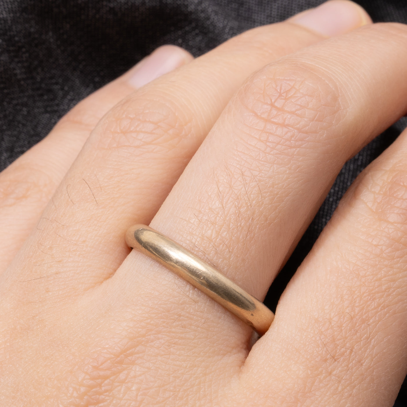8k Yellow Gold Plain Band | 3.55mm | SZ 11.5
