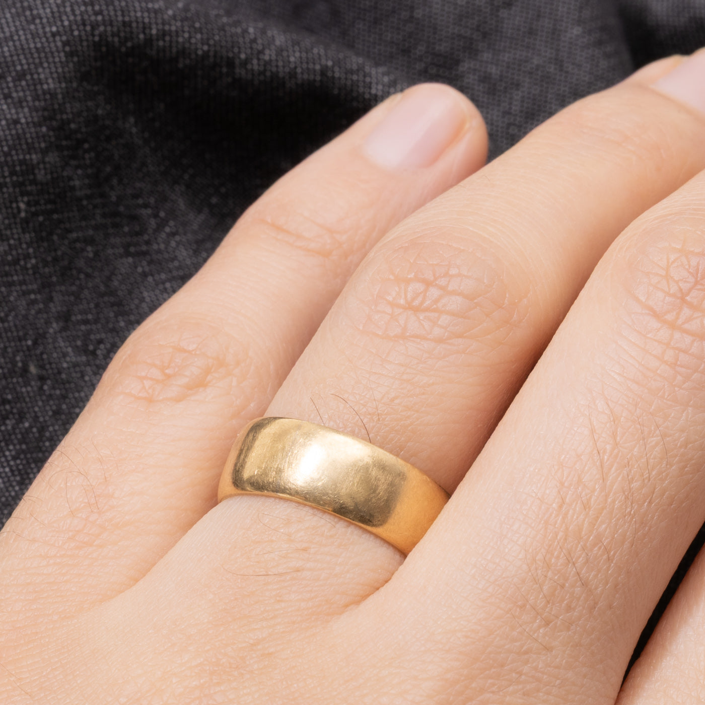1919 Birmingham 18k Yellow Gold Band | 6.85mm | SZ 6
