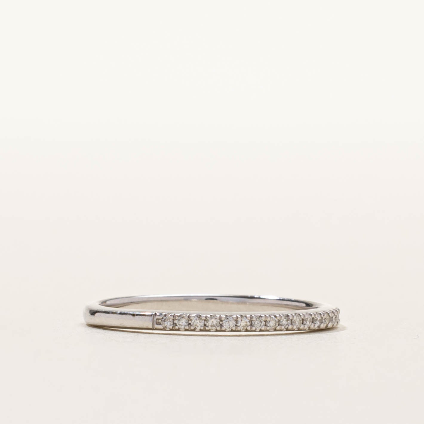 10k Semi Eternity Diamond Band | 1.64mm | SZ 7