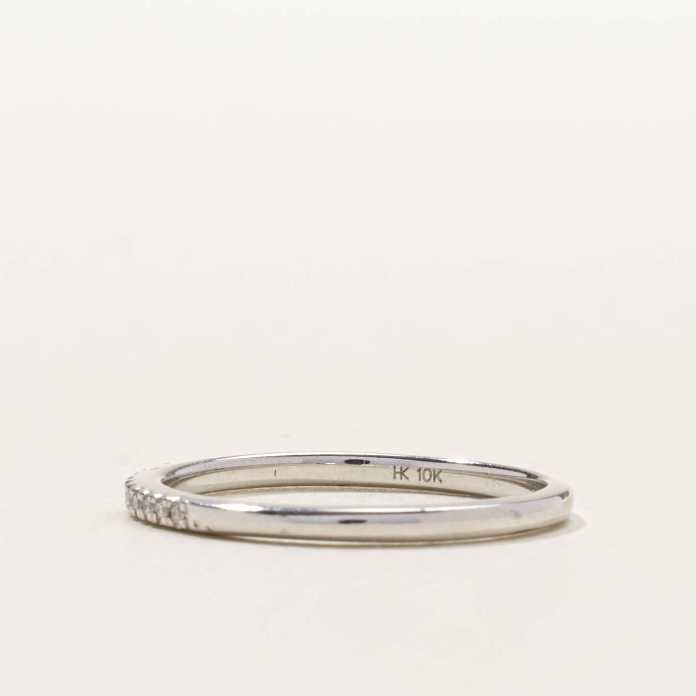 10k Semi Eternity Diamond Band | 1.64mm | SZ 7