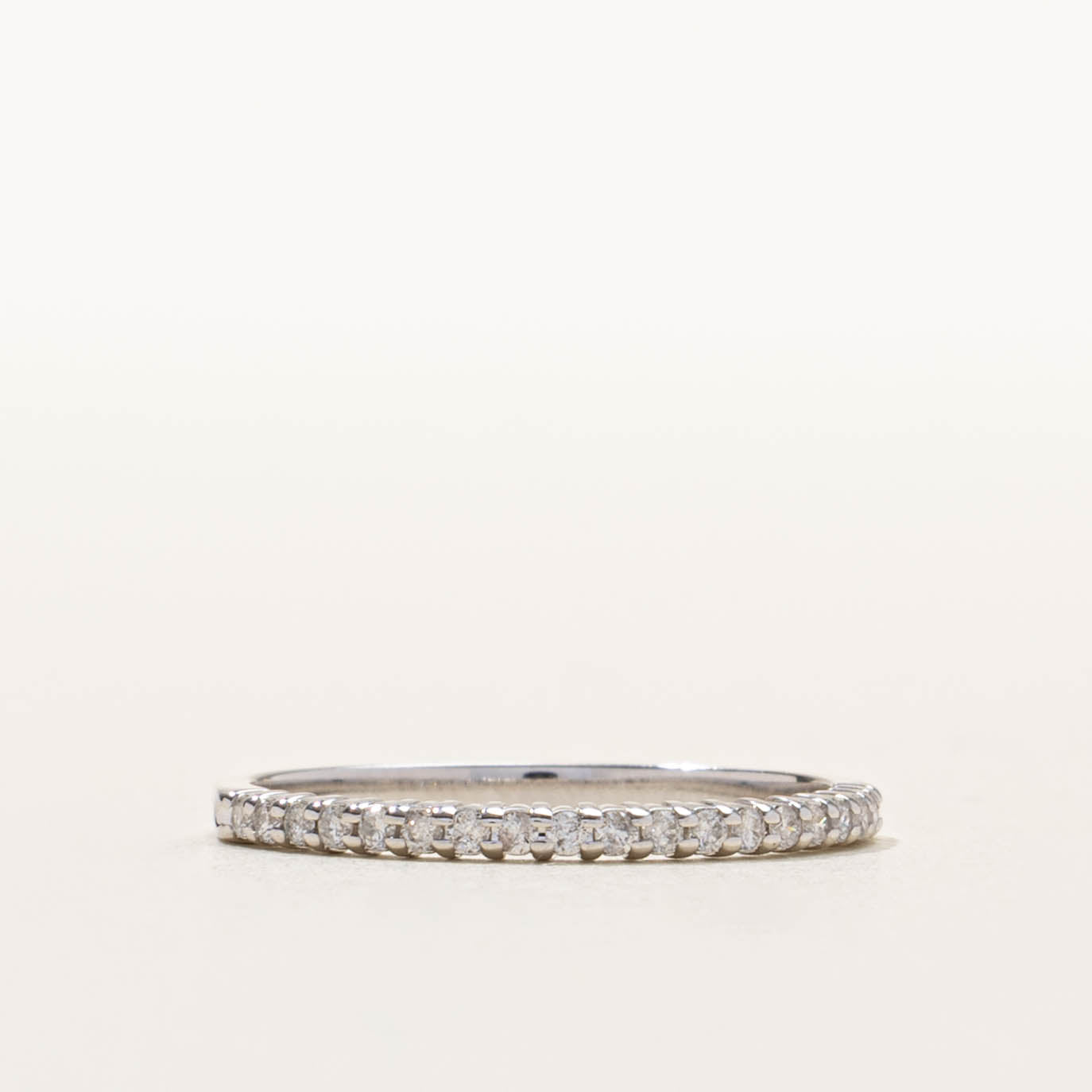 10k Semi Eternity Diamond Band | SZ 7