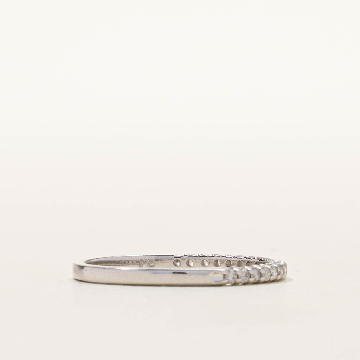 10k Semi Eternity Diamond Band | SZ 7