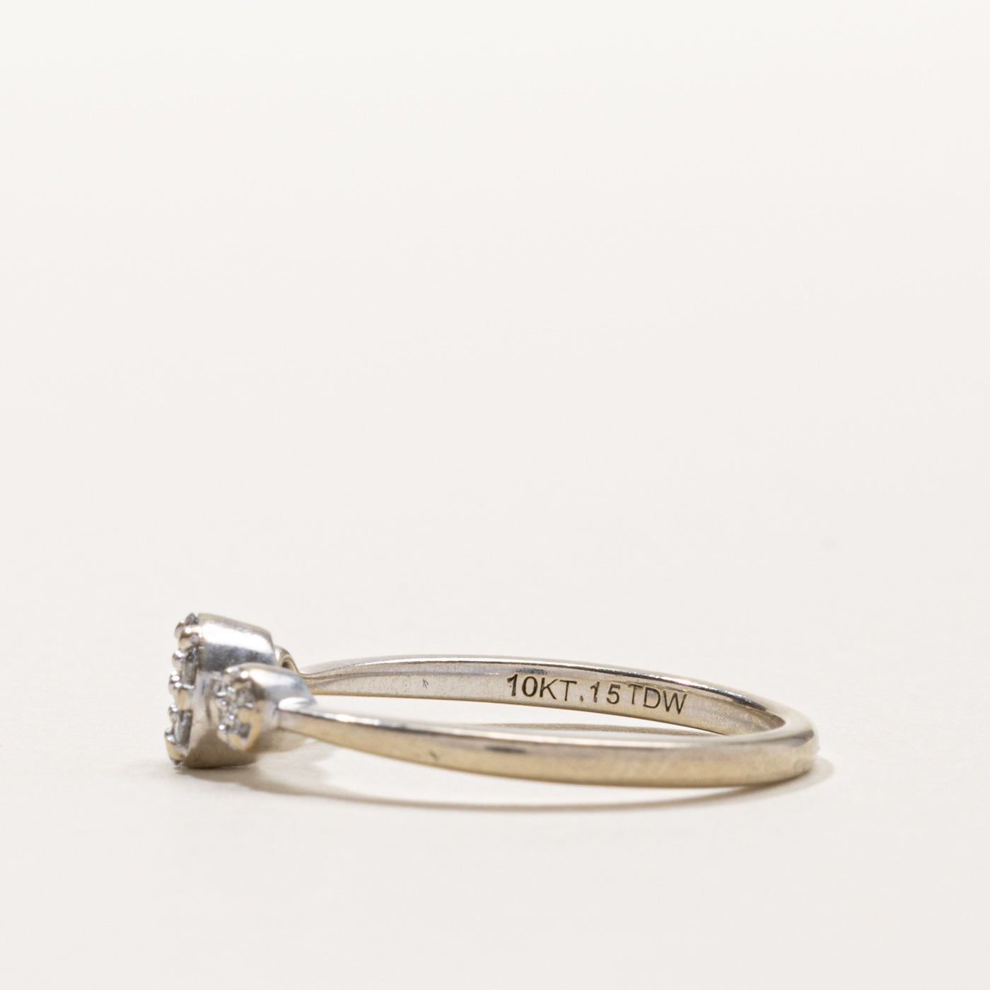 10k Diamond Cluster Accented Ring | 0.15ctw | SZ 7
