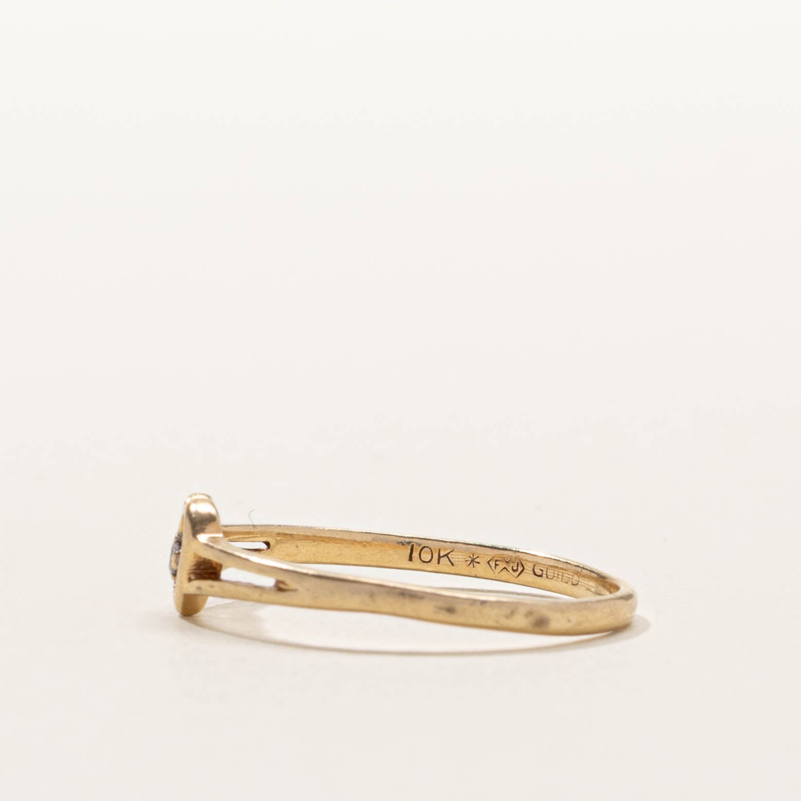 10k Diamond Openwork Heart Ring | SZ 7.75
