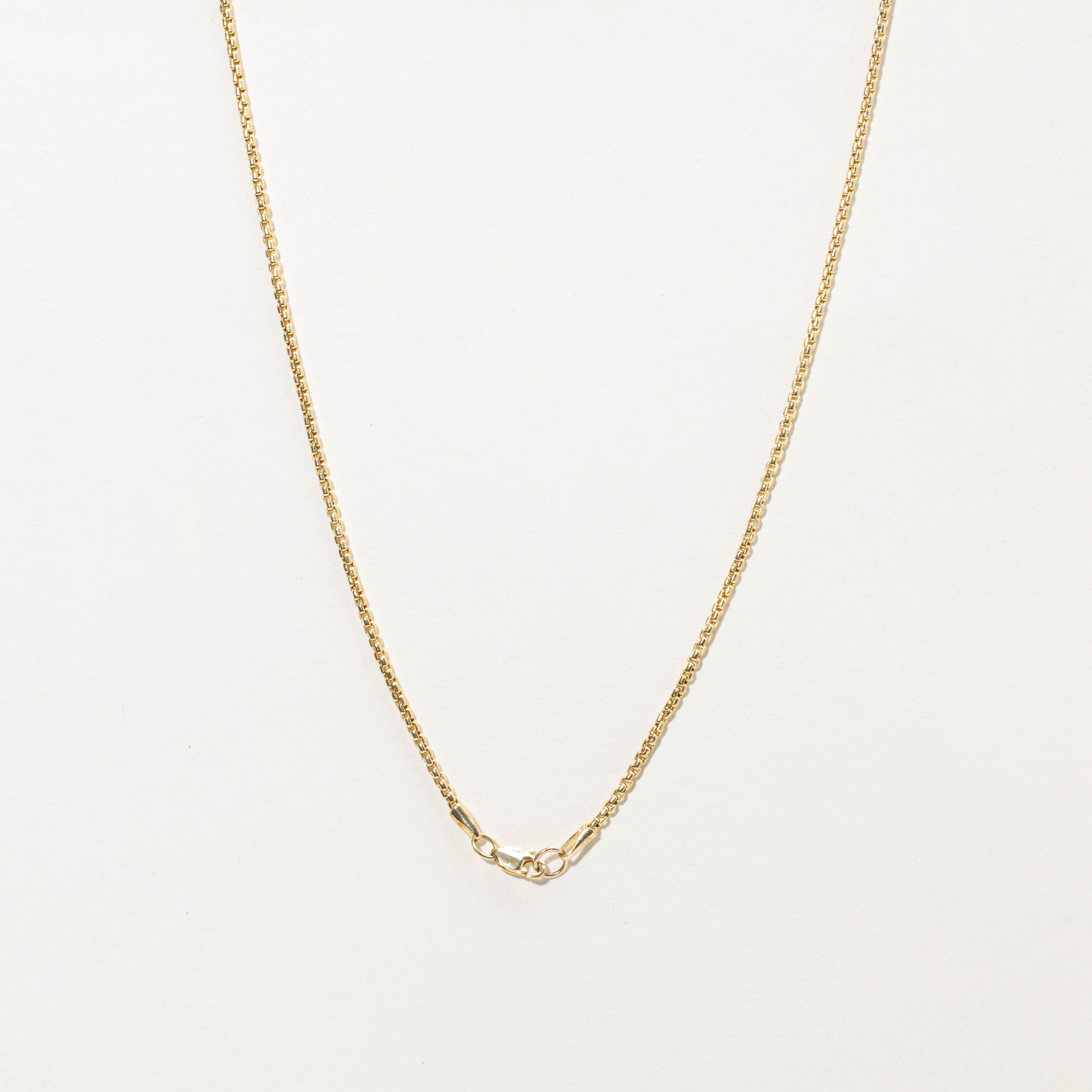 14k Box Link Chain | 18” | 1.7mm