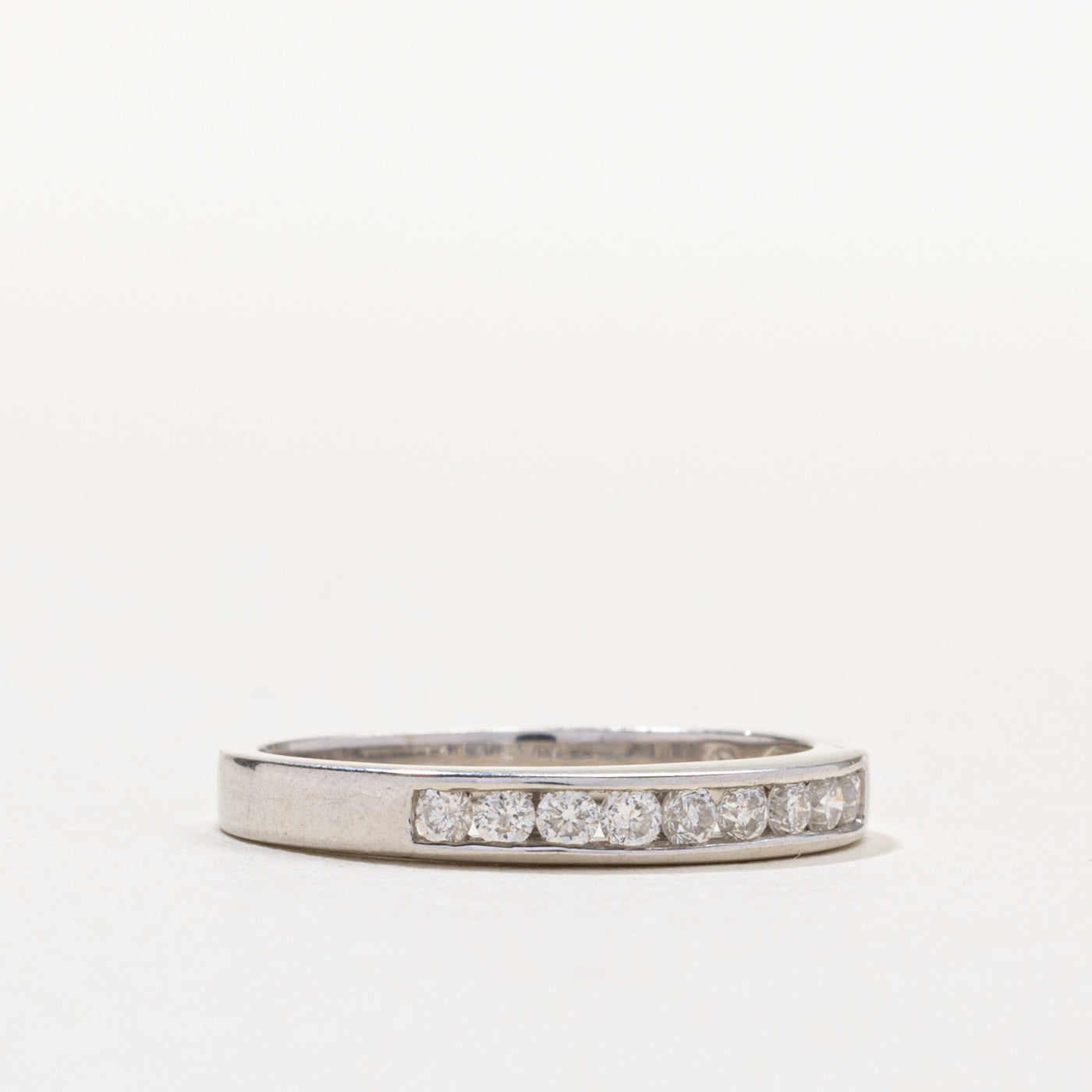 14k Channel Set Diamond Band | 0.22ctw | 10.50mm | SZ 6.25
