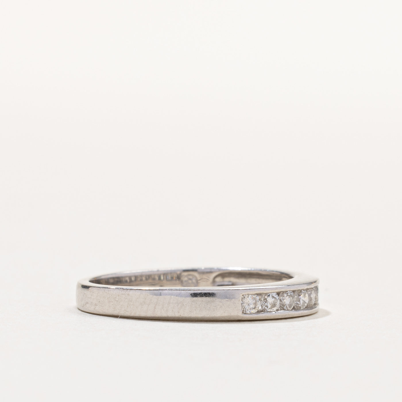 14k Channel Set Diamond Band | 0.22ctw | 10.50mm | SZ 6.25
