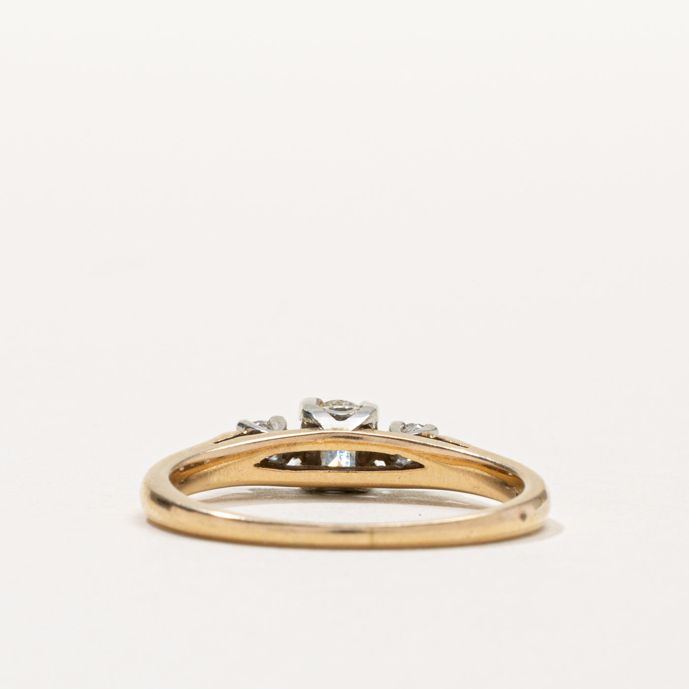 ‘Birks’ 14k Three Stone Diamond Ring | 0.30ctw | SZ 7