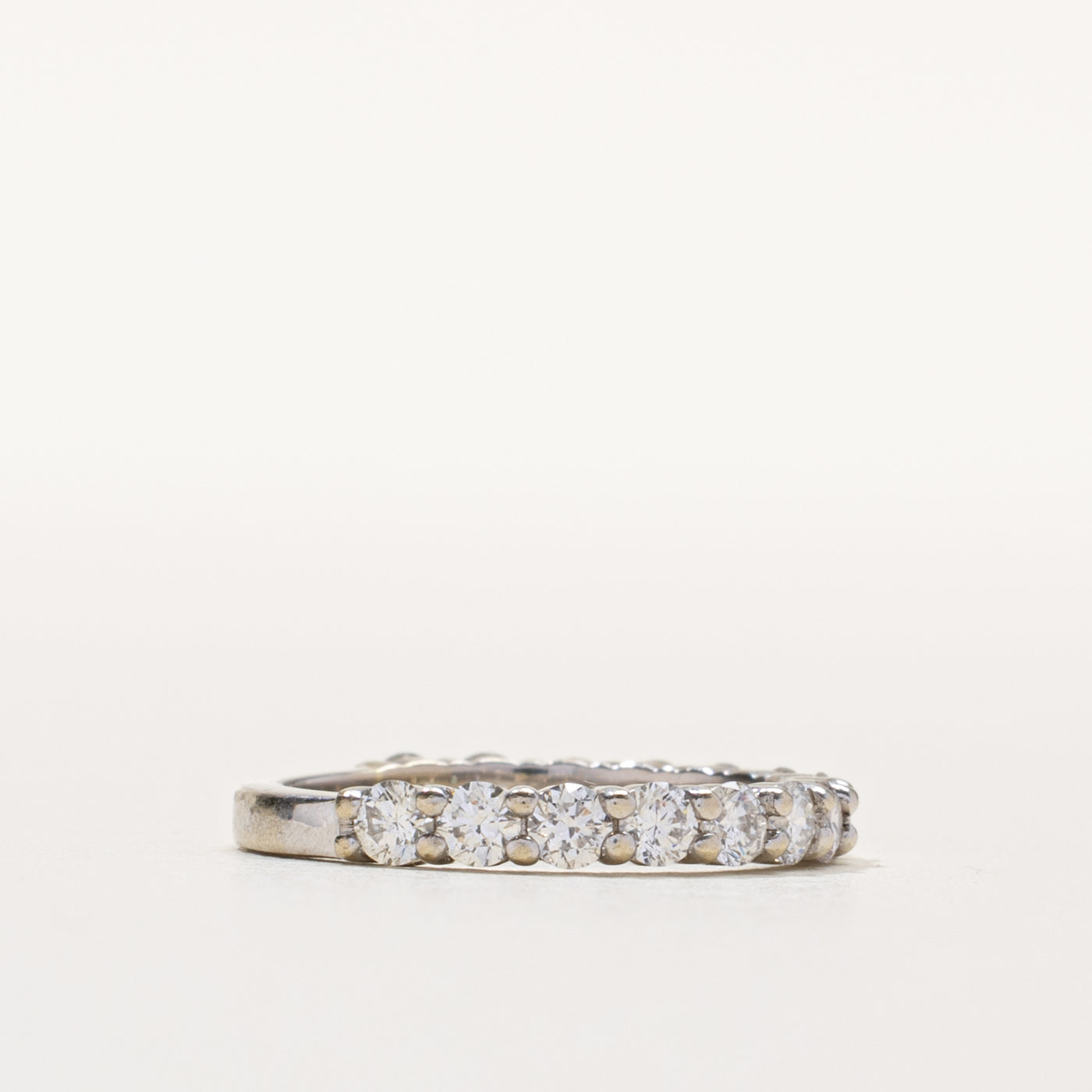 14k Semi Eternity Diamond Band | 0.90ctw | SZ 4.5