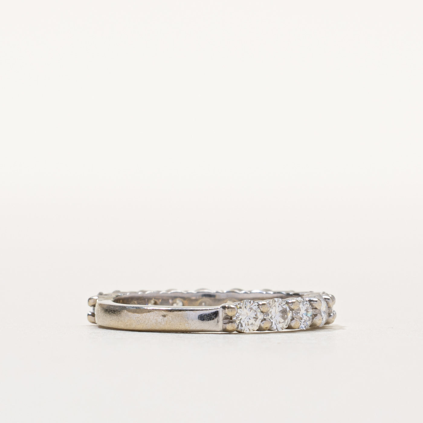 14k Semi Eternity Diamond Band | 0.90ctw | SZ 4.5