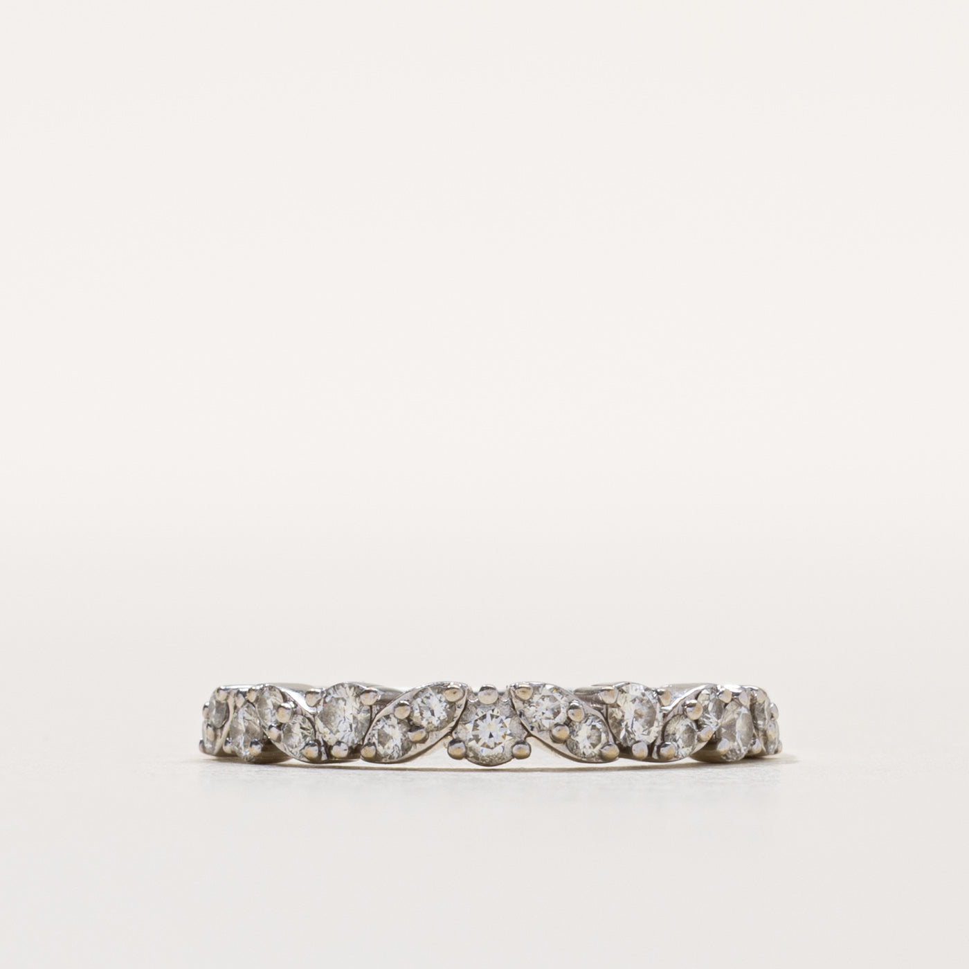 14k Semi Eternity Diamond Marquise Pattern Band | 0.27ctw | SZ 7