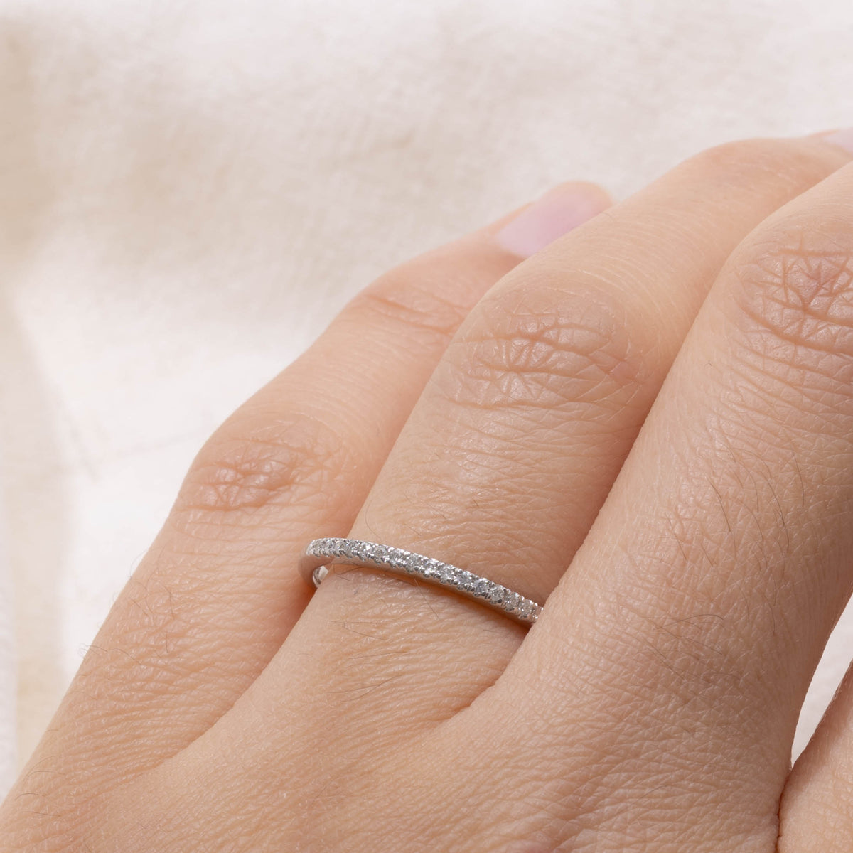 10k Semi Eternity Diamond Band | 1.64mm | SZ 7