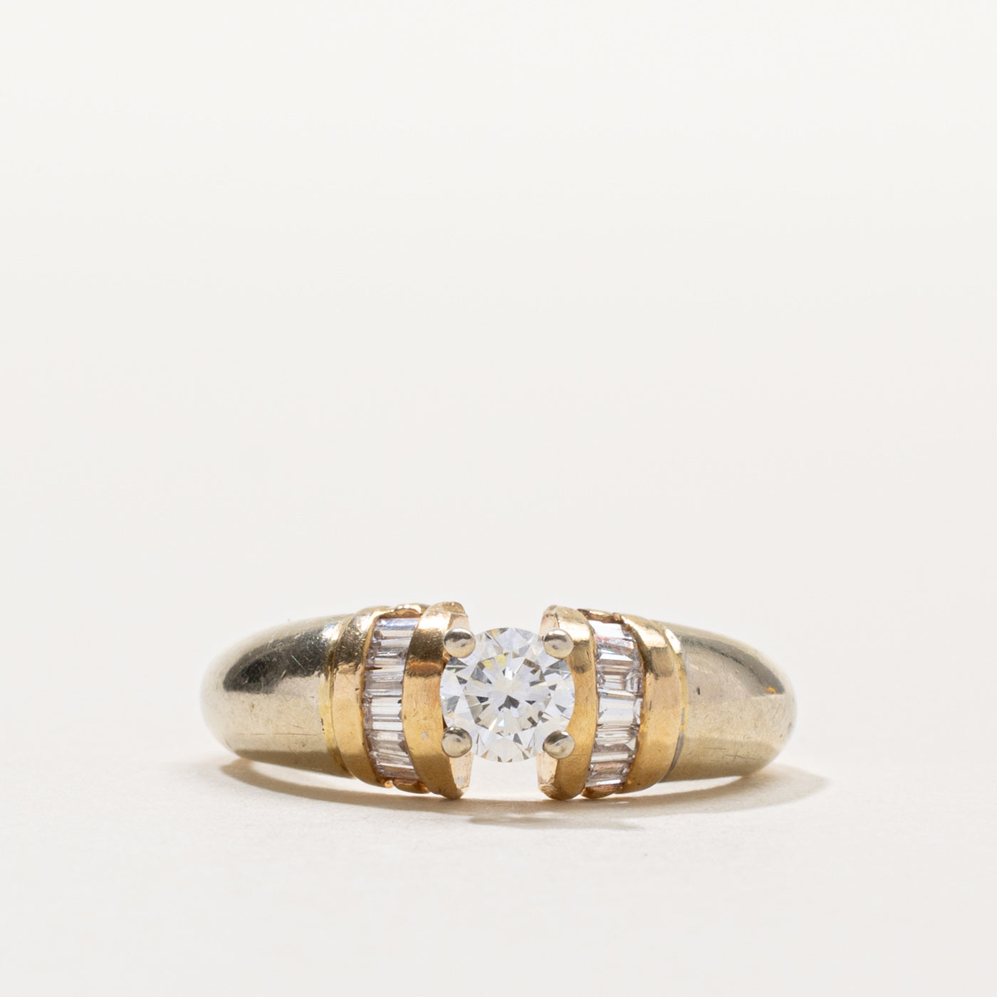 14k Diamond Baguette Cut Accented Ring | 0.44ctw | SZ 6.75