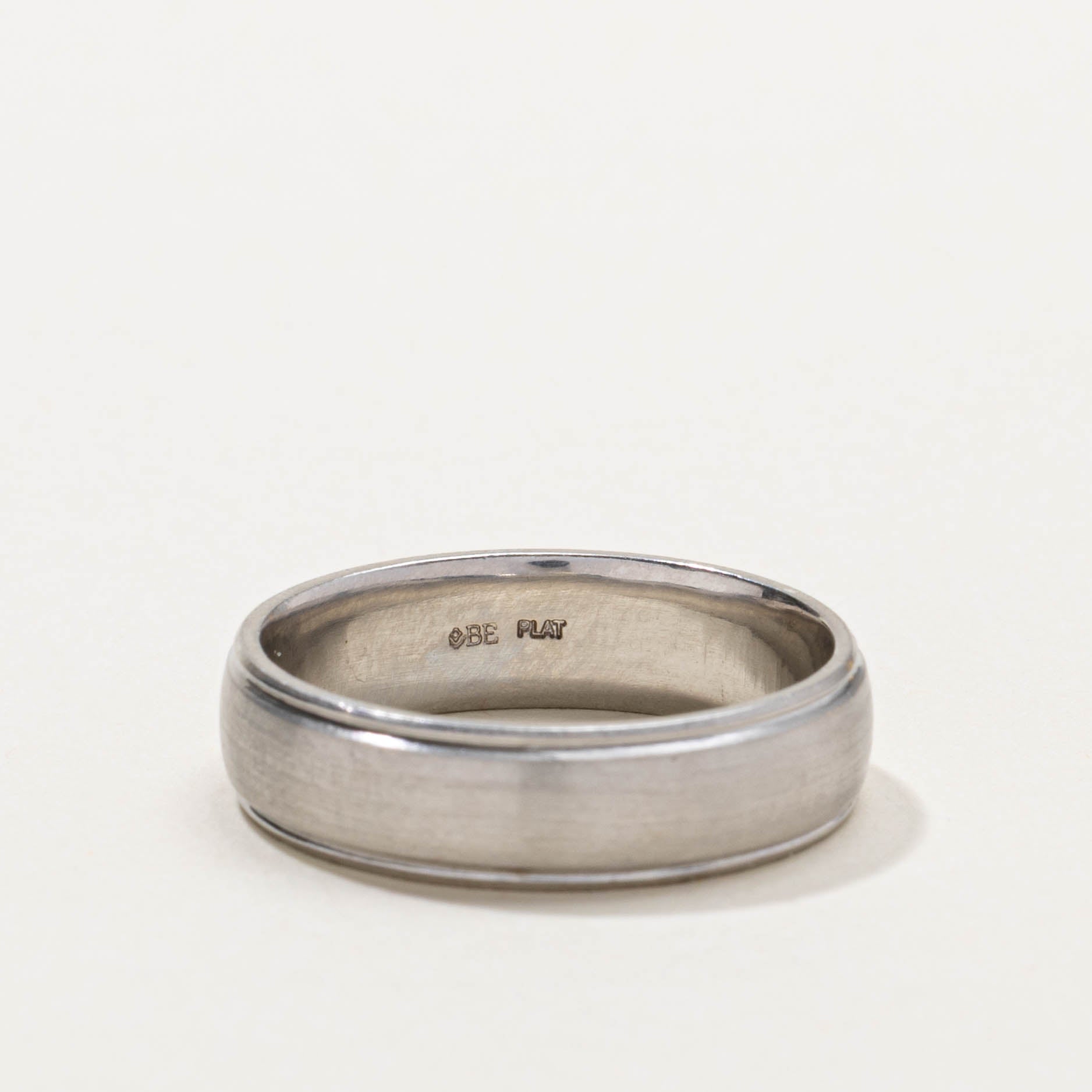 Platinum Grooved Band | 6.26mm | SZ 11