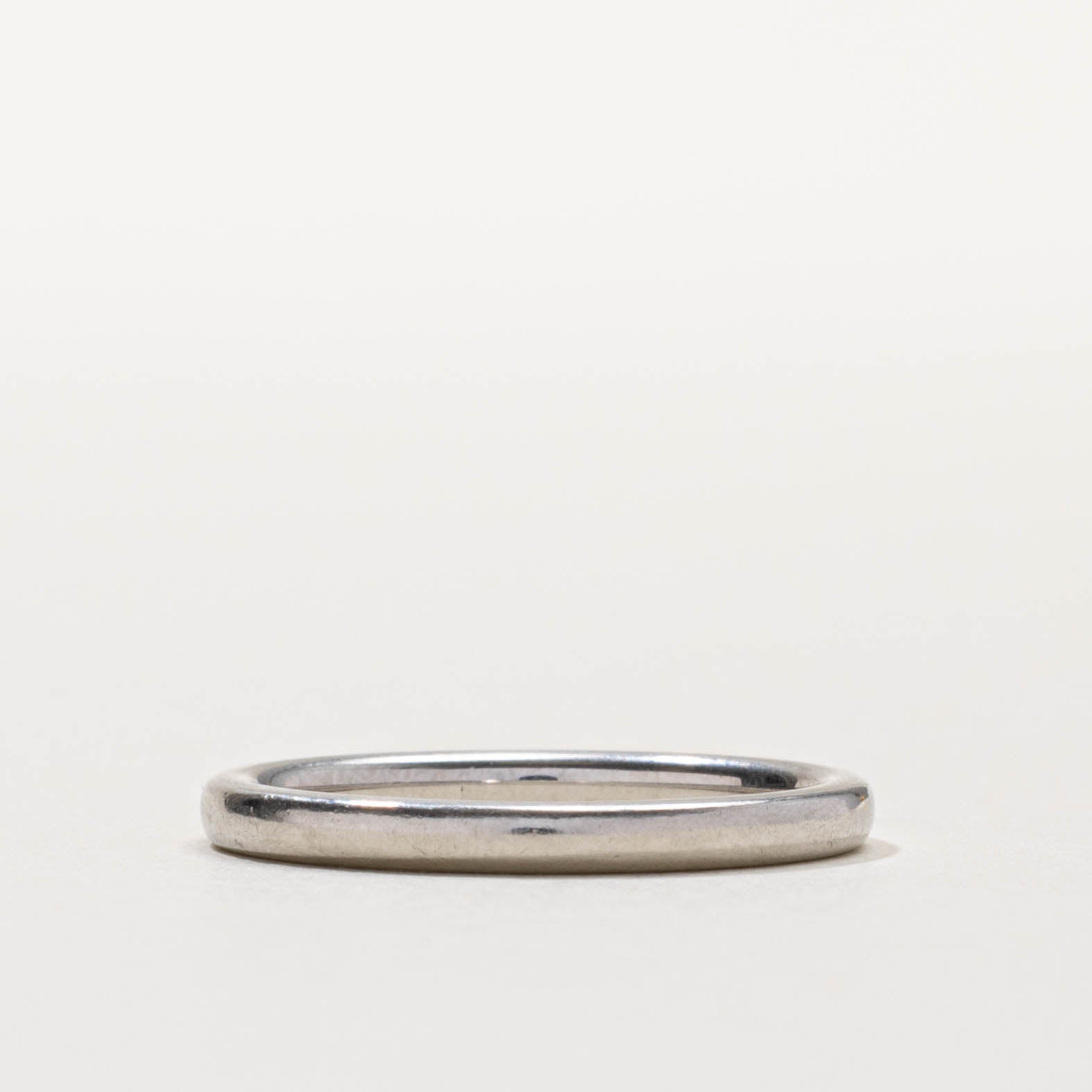 ‘Birks’ Platinum Plain Band | 2.15mm | SZ 6.5