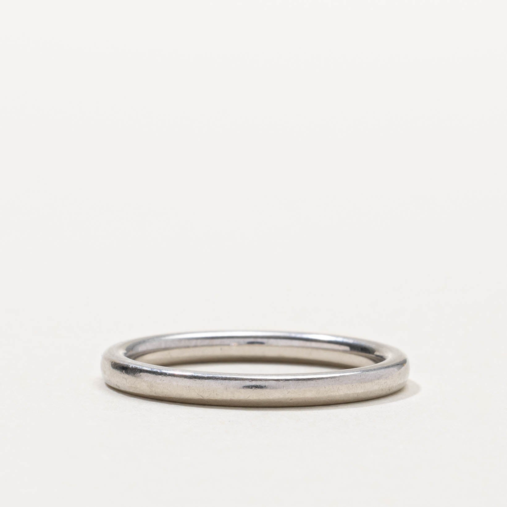 ‘Birks’ Platinum Plain Band | 2.15mm | SZ 6.5