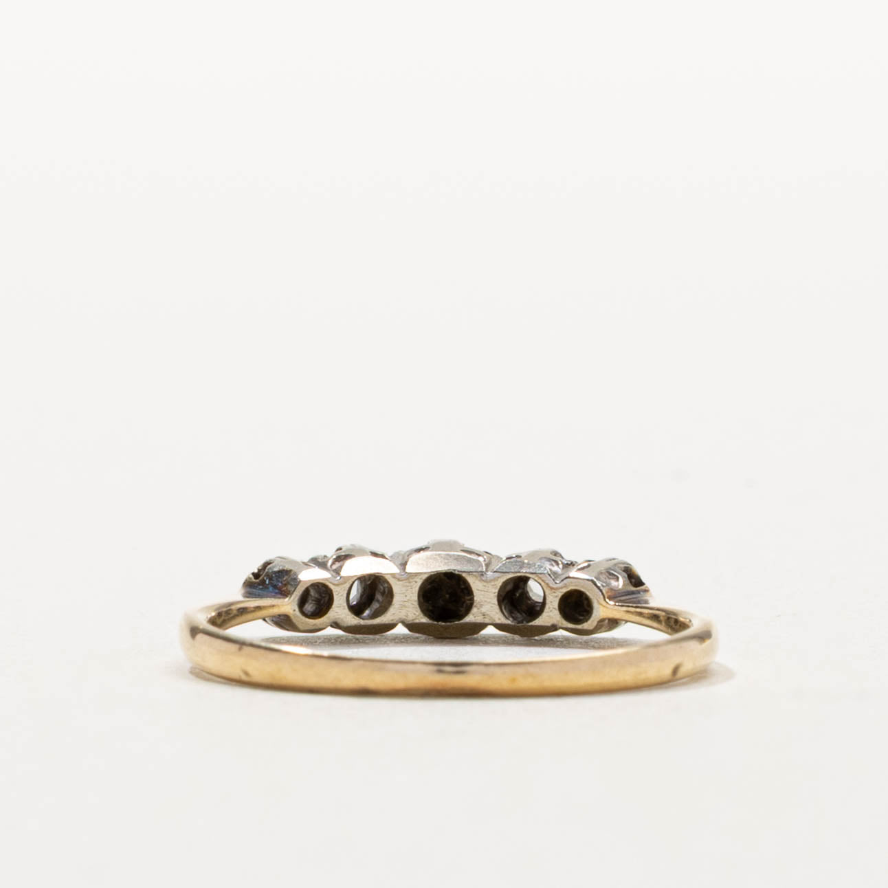 9k Five Stone Diamond Ring | 0.06ctw | SZ 6.25