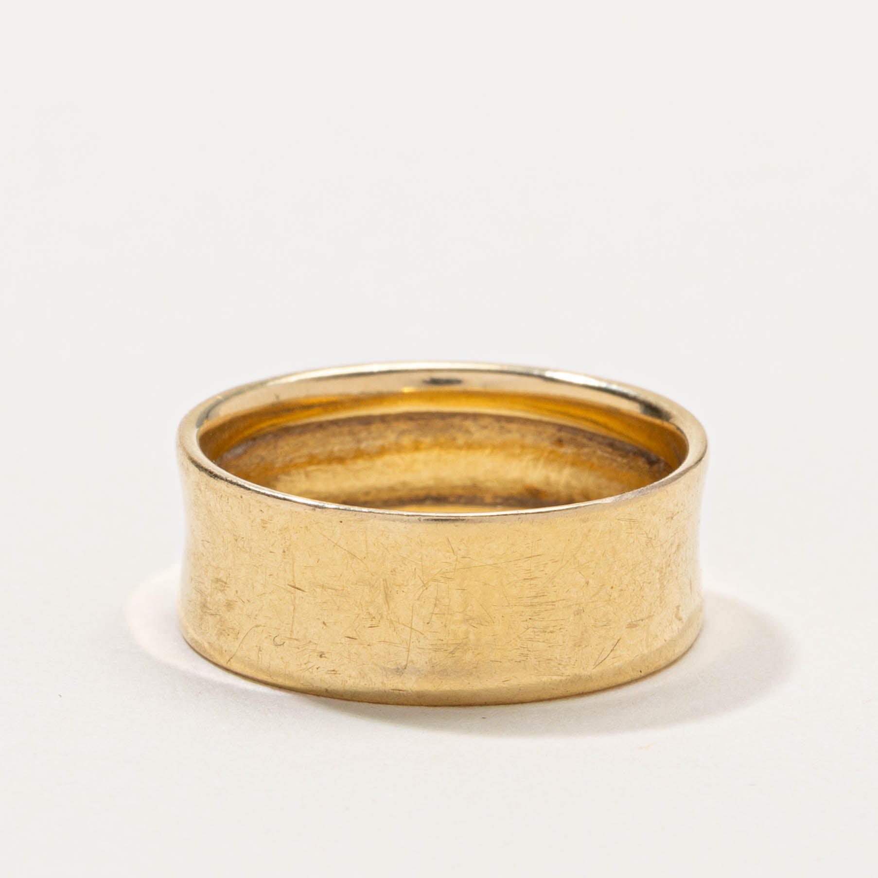 18k Yellow Gold Cigar Band | 7.85mm | SZ 8.75