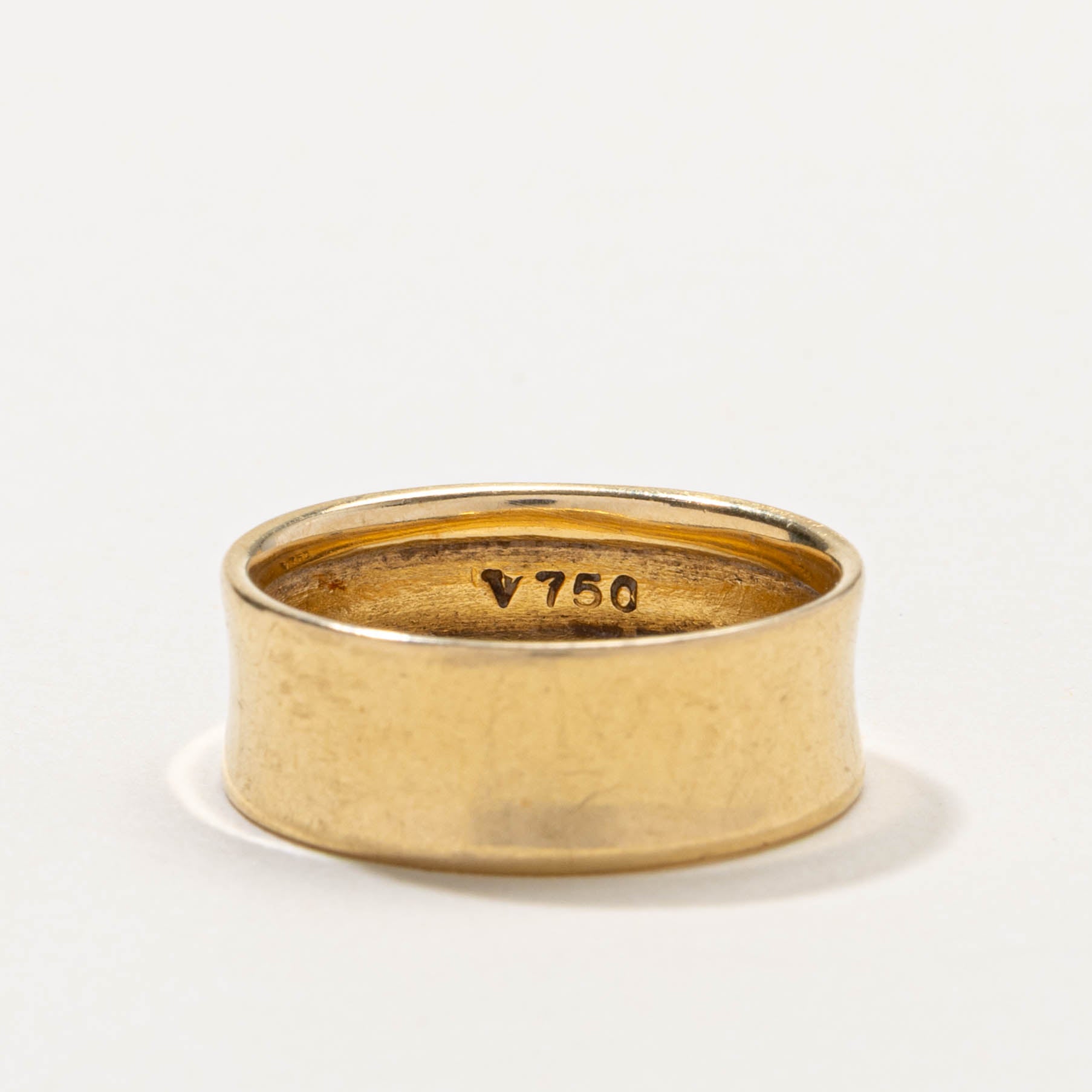 18k Yellow Gold Cigar Band | 7.85mm | SZ 8.75