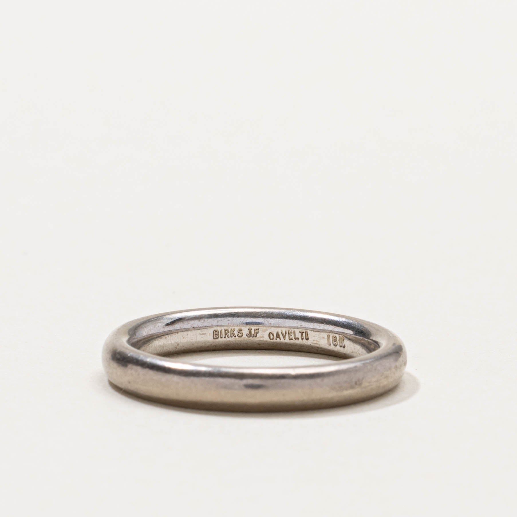 ‘Birks Cavelti’ 18k Plain Band | 3.10mm | SZ 6.75