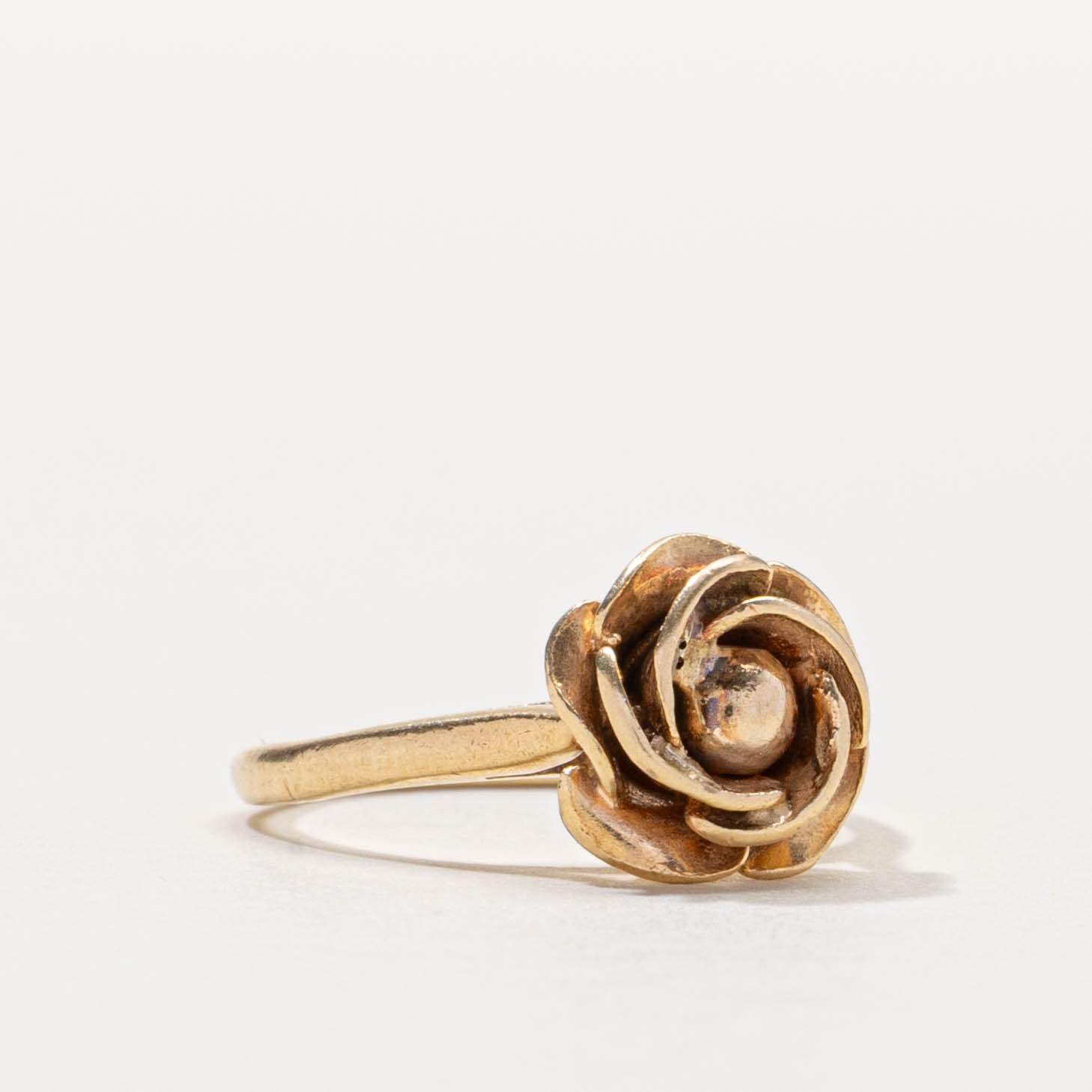 ‘Birks’ 14k Flower Ring | SZ 4