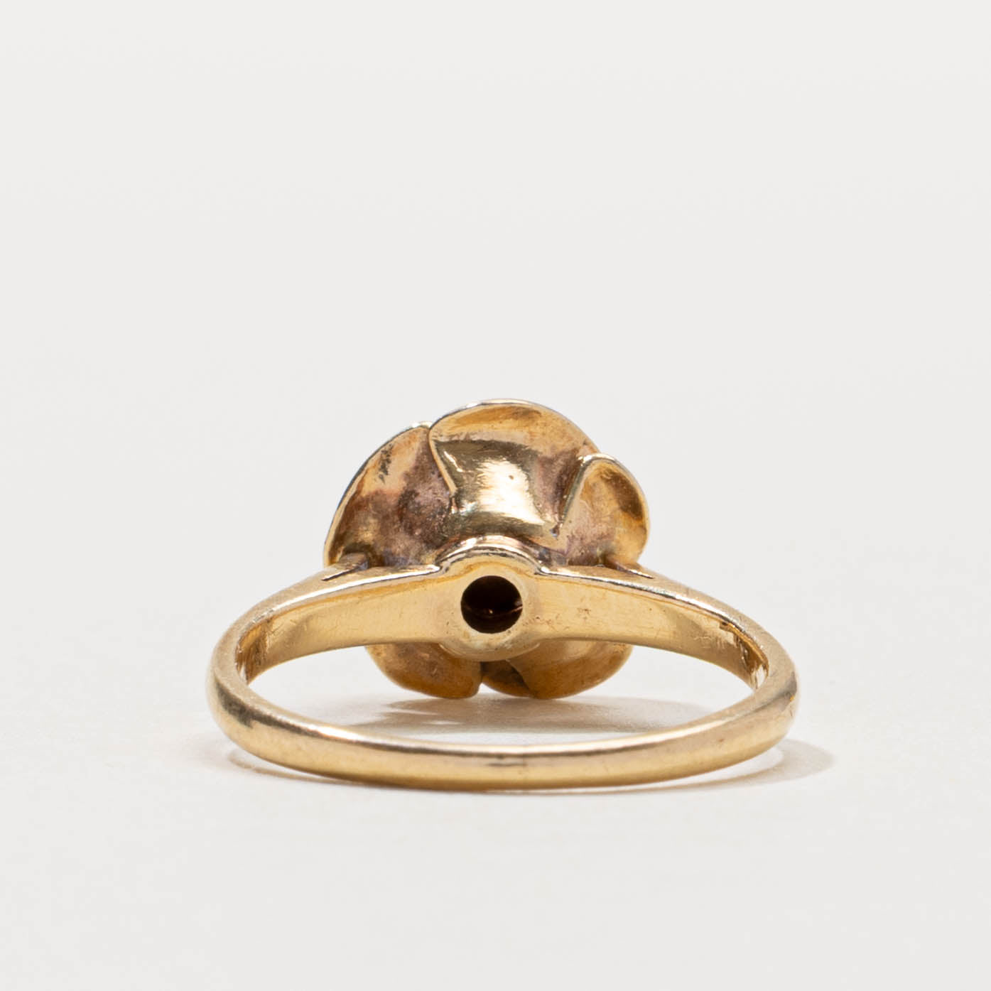 ‘Birks’ 14k Flower Ring | SZ 4
