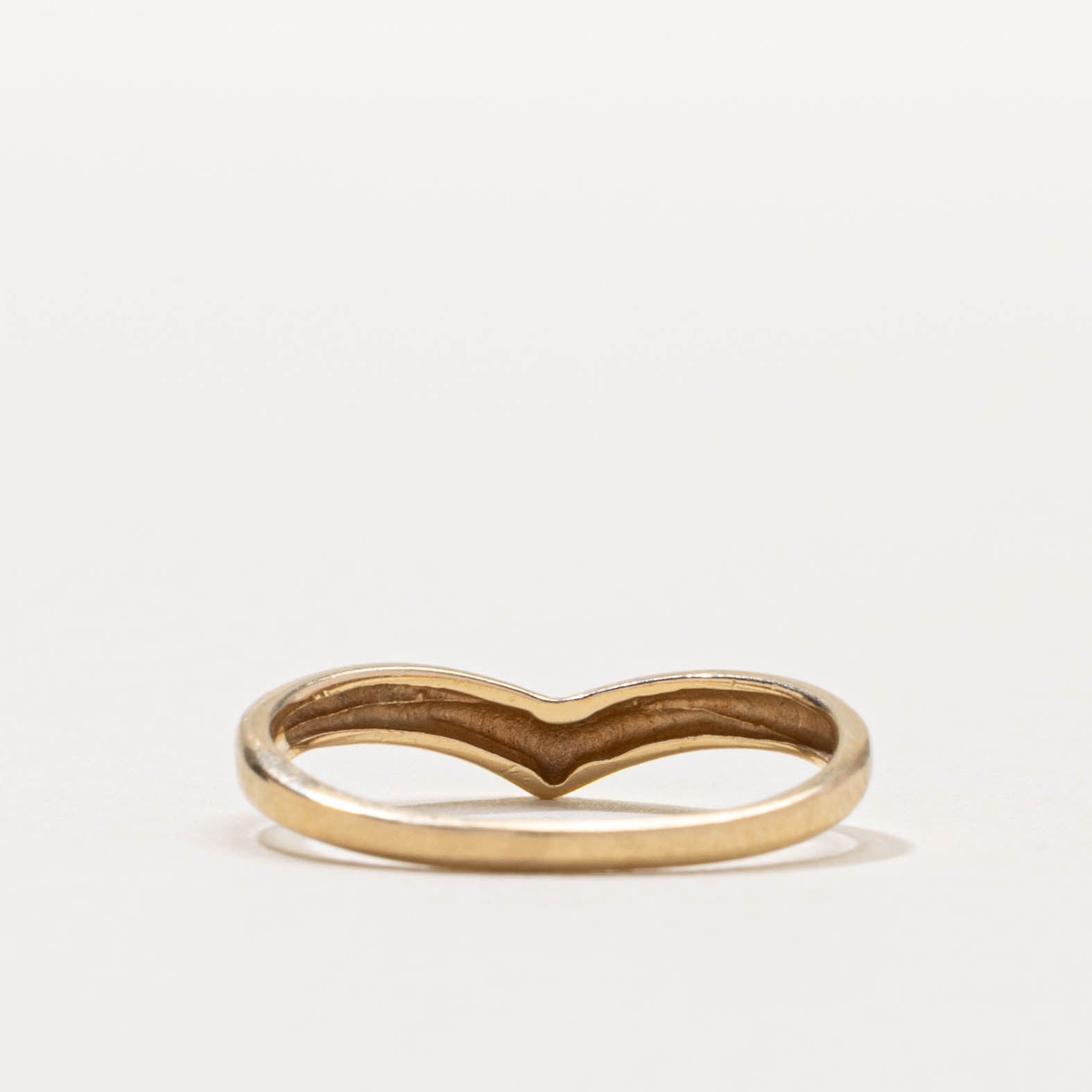 14k Yellow Gold Chevron Ring | SZ 5.75