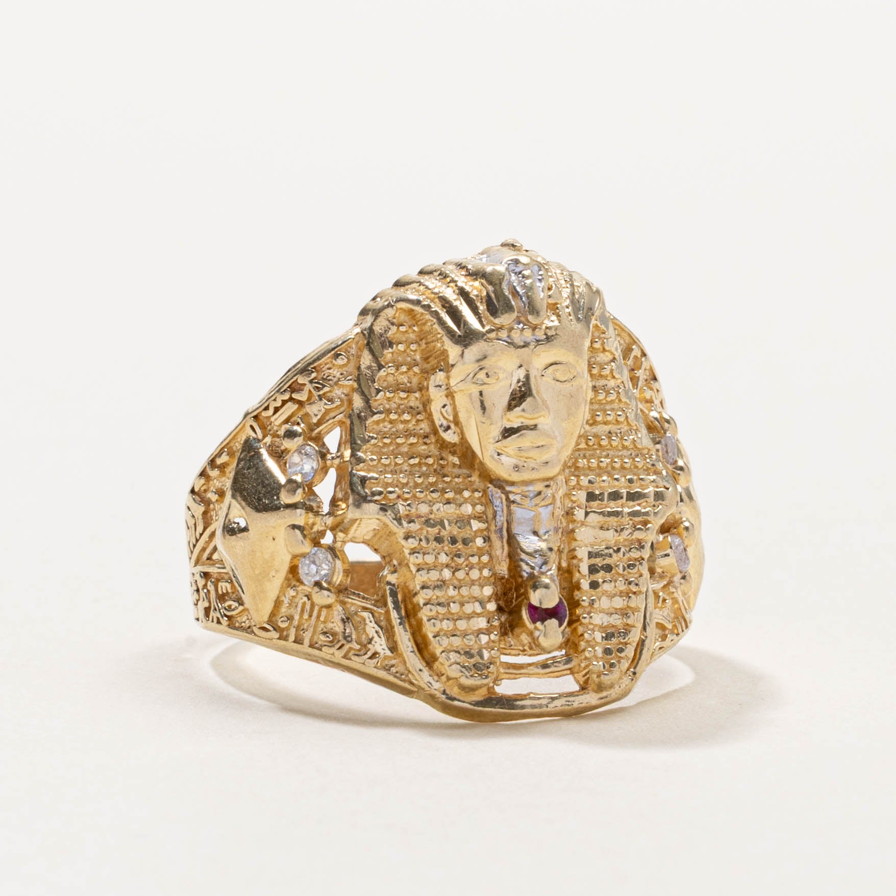10k Pharaoh Ring | SZ 9.25