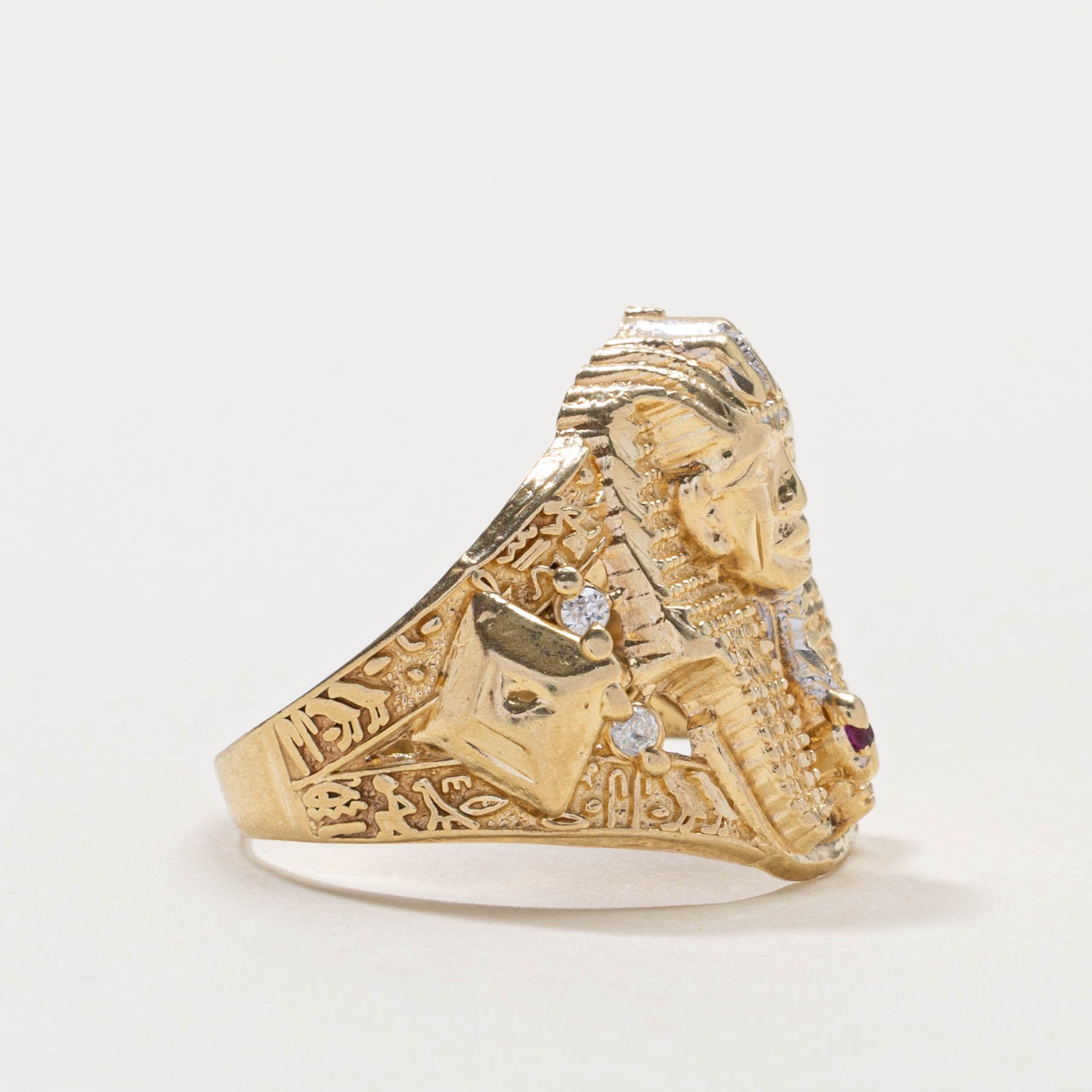 10k Pharaoh Ring | SZ 9.25