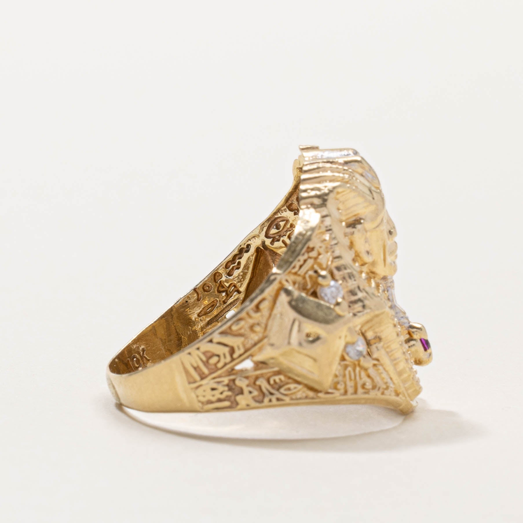 10k Pharaoh Ring | SZ 9.25
