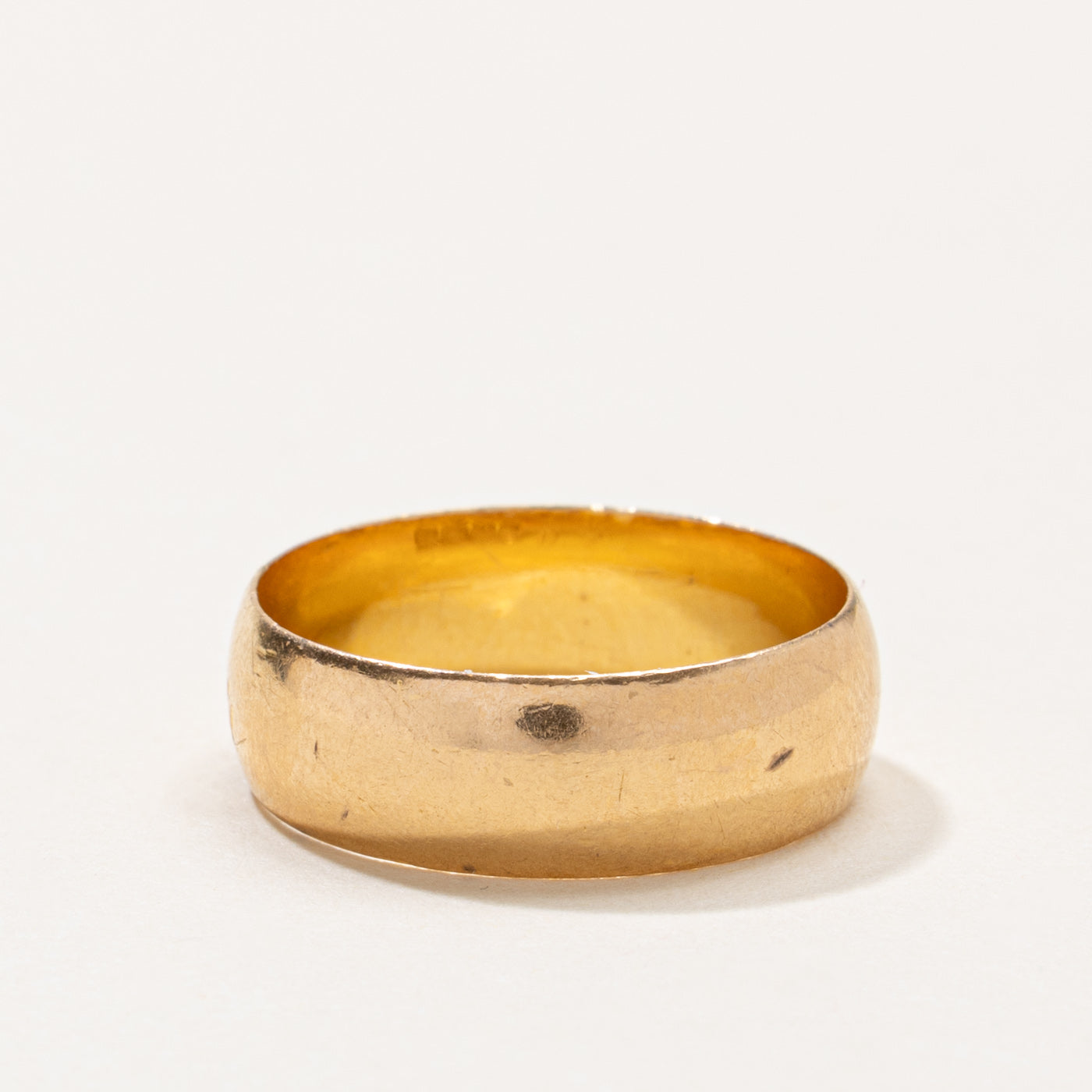 Pseudo Halmarked 10k "Mother" Engraved Band | 6mm | SZ 6.75