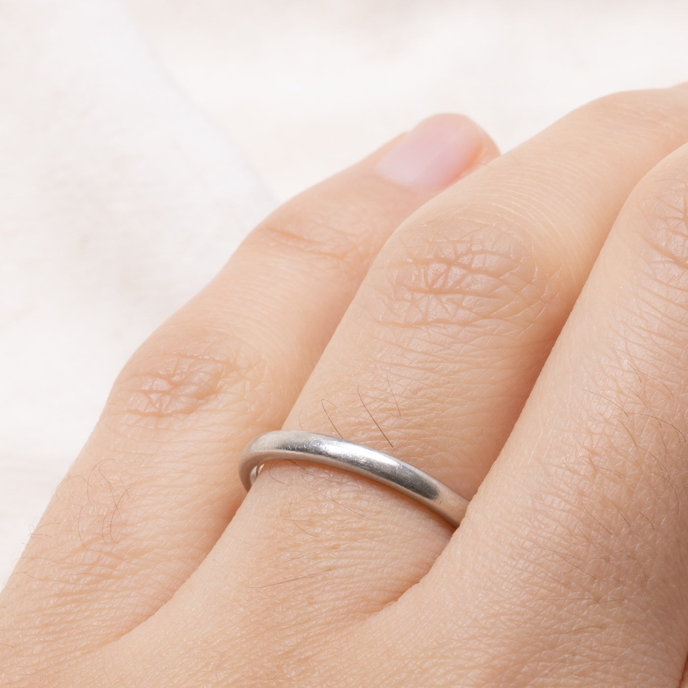 ‘Birks’ Platinum Plain Band | 2.15mm | SZ 6.5